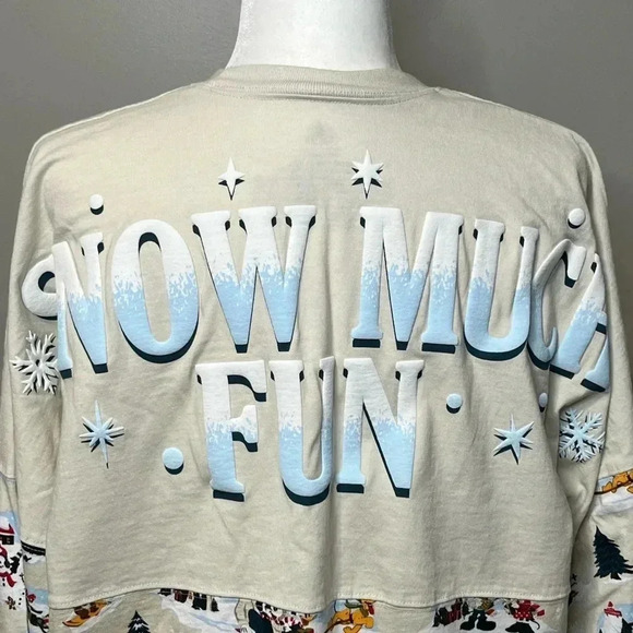 Disney 2021 Holiday Mickey and Friends Snow  Much Fun Spirit Jersey - Picture 10 of 16